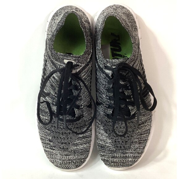 Nike Free RN Flyknit-Women's 9-'Oreo' Black/White Knit Running Shoes- 831017-001 - Picture 4 of 8